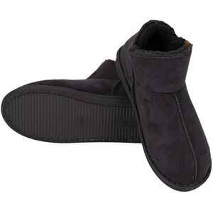 Heat Essentials - Pantoffels Heren - Donkergrijs - 41/42 - Heren Pantoffels - Sloffen Heren - Ook als Dames Pantoffels beschikbaar