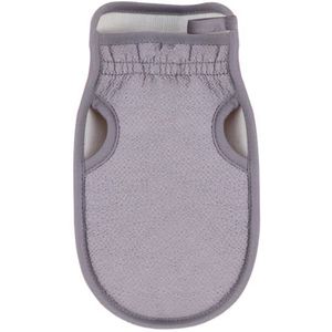 Huishoudelijke, krachtige modderscrubhandschoen - Exfoliërende badhanddoek - Veganistische viscose + duimgat - Pijnloze dikke modderscrub - Perfect voor rug, armen en dijen - Lichtpaars