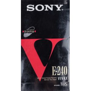 Sony E-240 High Resolution VIVAX VHS Cassette