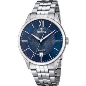 Festina F20425/2 Classics - Polshorloge - Staal - Zilverkleurig - Ø 43mm