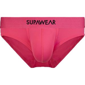 SUPAWEAR Neon Brief Neon Pink - MAAT S - Heren Ondergoed - Slip voor Man - Mannen Brief
