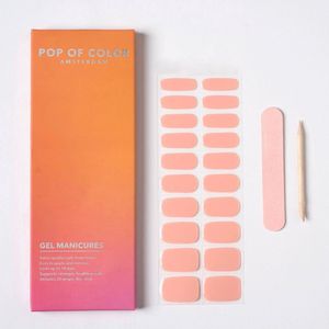 Pop of Color Amsterdam – Name: Peaches & Dreams – Color: Peach – Gel Nail Wraps – Gel Manicures – Gellak Stickers – Nagelstickers – Gel Nagel Stickers – Nail Wraps – Nagel Stickers – Nagel Wraps – Nail Stickers – popofcoloramsterdam