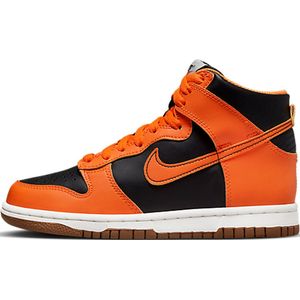 Nike Dunk High 'Safty Orange' (GS) - maat EU38.5 - DB2179-004 - oranje - zwart - sneakers hoog