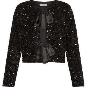 SISTERS POINT Nell-top.ls - Dames Blouse - Black - Maat L