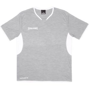 Spalding Shooting Shirt Heren - Grijs Gemeleerd / Wit | Maat: S