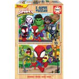 Puzzel Educa Spidey & His Amazing Friends (2 x 25 pcs)