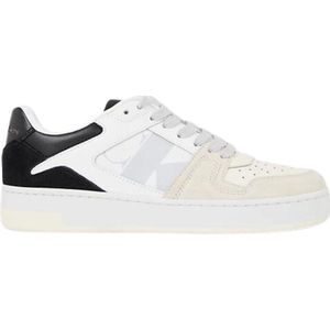 Calvin Klein Basket Cupsole Dames Sneakers - Zwart/Wit - Maat 37