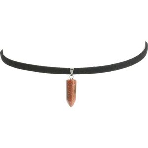 Behave Choker met half edelsteen