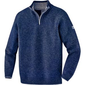 Schipperstrui heren - heren trui donkerblauw gemeleerd - gevoerd - maat L