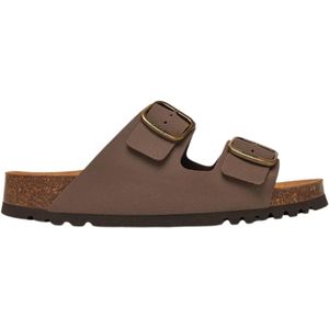 Scholl Josephine Synth Nubuck Brown Sandalen Dames
