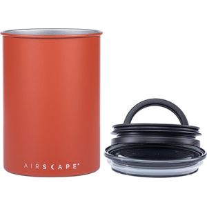 Airscape® Classic 500gr. - voorraadpot -voorraadbus - vershouddoos -voedselveilig - vacuümdeksel- BPA vrij - koffiepot - mat rood- Matte Red Rock