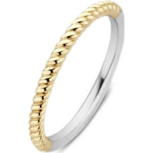 TI SENTO Dames Ring - 925 zilver - Zilver geel verguld - Maat 15.25 mm / maat 48 - 1936SY