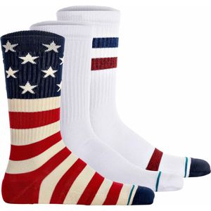 Americana - Crew - Sokken - 3 Pack - Gekamd Katoen Blend - Medium Demping