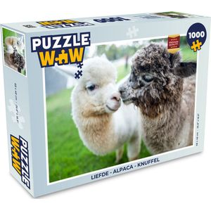 Puzzel Liefde - Alpaca - Knuffel - Legpuzzel - Puzzel 1000 stukjes volwassenen
