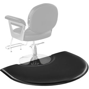 Salonmat voor Kappers, 930x1220 Mm, Halfronde Staande Mat, 25 Mm Dik, Antivermoeidheidsmat voor Kapsalons met Ronde Uitsparing, Pvc-Oppervlak