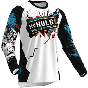 Heren Fietsshirt met Lange Mouwen voor Mountainbike en Off-road Sporten