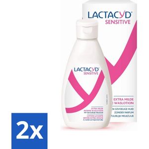 Lactacyd Sensitive - Intieme Waslotion - Extra Gevoelig - Met Natuurlijk Melkzuur - 300 ml - Voordeelverpakking - 2 stuks