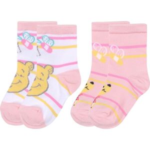 Winnie the Pooh - Set meisjes babysokjes, 4 paar lange sokken, OEKO-TEX