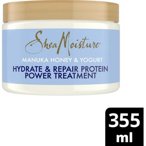 SheaMoisture Protein Power Treatment - Manuka Honey & Yogurt - zonder siliconen en sulfaten - 355 ml