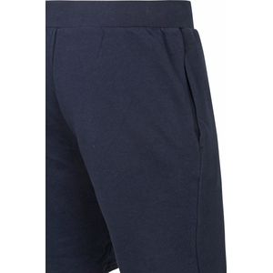 KnowledgeCotton Apparel - Teak Sweat Shorts Donkerblauw - Modern-fit - Broek Heren maat S