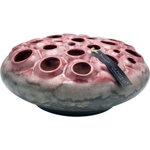 Roze Gebroken wit vaas Coral 30 x 30 x 22