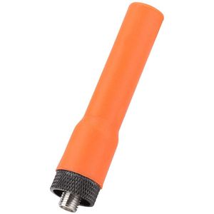 VHF/UHF 2.15 DBI BNC Female High Gain Antenna, SMA Female Dual Frequency Antenna Soft and Flexible Orange Color Antenna for Walkie-Talkie, Universal for Multiple Radios
