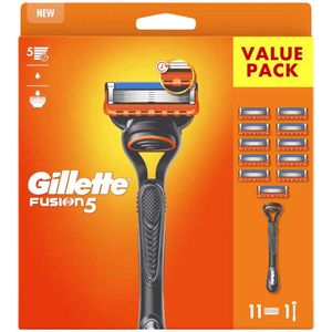 Gillette - Fusion5 - Reserveonderdelen - Oranje - 11 Eenheden