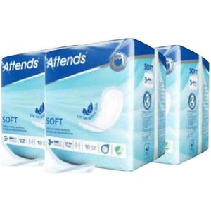 Attends - Soft Extra Plus 3 - Inleggers - 10 Stuks - Voor Licht Urineverlies