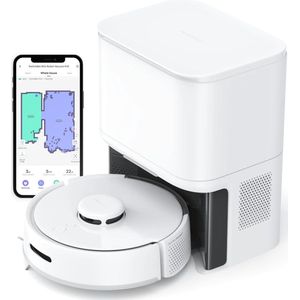 SwitchBot - Mini Robot Stofzuiger K10+ - Compact - 4 liter stof container - Ondersteund Alexa en Google Assistance