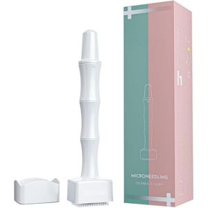 Dermastamp - Derma Stamp Verstelbaar - Microneedling Derma Stamp 0-3 Mm Met 140 Titanium Naalden - Professionele Derma Pen Derma Microneedling Roller Voor Haar, Baard, Gezicht En Lichaam
