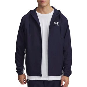 Under Armour - Rival Woven - Windbreaker Jas - Navy - Waterafstotend, Windbestendig, 100% Polyester