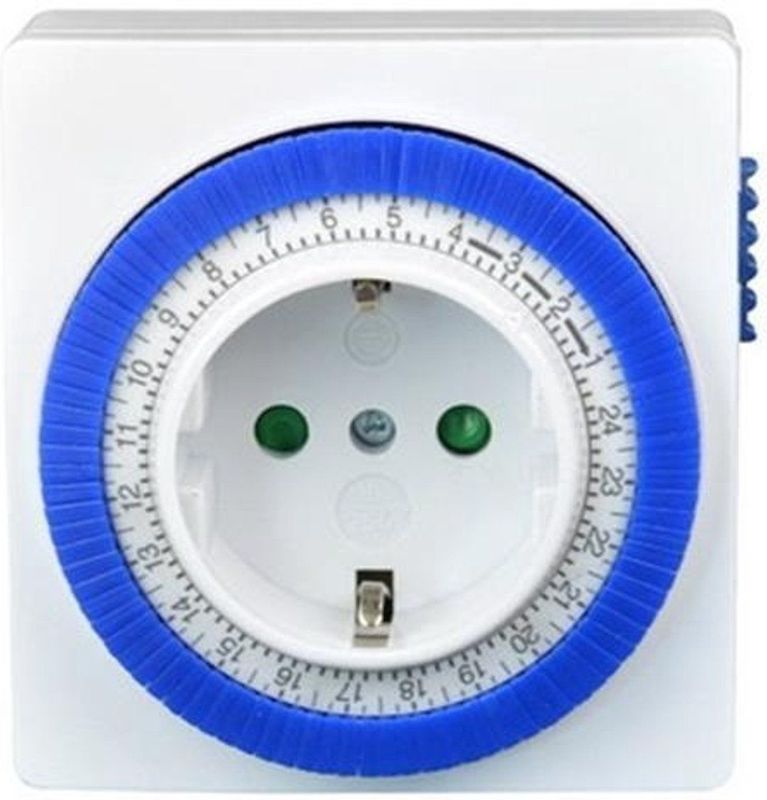 Tijdschakelklok - Wit - Mechanisch - 96 Schakelingen per 24 Uur