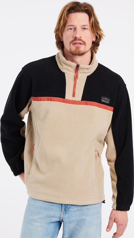 Protest - PRTGLITNE - Fleece - Zwart - Met Halve Rits