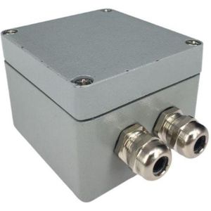 Waterdichte connector 1 Input 2 IP68 Grijze uitgangen - Aluminium - Grijs - SILUMEN