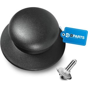 Dparts pannendeksel knop - mat zwart - voor deksel pannen en potten vervangen - pan glasdeksel - universeel dekselknop M5 - geschikt voor BK