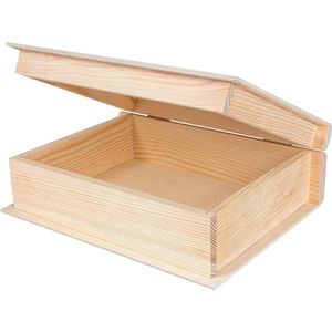 Houten Boekenkast - 24 x 19 x 75 cm - Ongeverfd - Om te Decoreren - Opslag