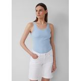 s.Oliver - T-Shirt - Geribd - Vrouwelijk Kant - Slanke Pasvorm