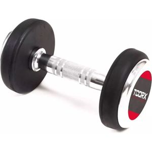 Toorx Fitness MGP Professional Rubber Dumbbell - Gewichten - Fitness - 18 kg - Per stuk - Beschikbaar van 2 kg tot en met 40 kg