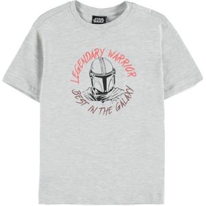 Disney Star Wars - The Mandalorian Kinder T-shirt - Kids tm 10 jaar - Grijs