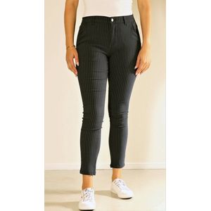 New Star dames broek - Alhambra - stretch broek dames - navy stripe - L29 - maat 28