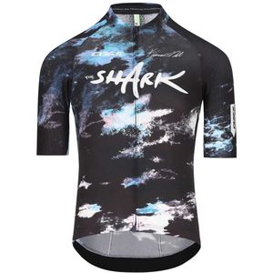 Q36.5 R2 Nibali Ocean Korte Mouw Wielertrui Blauw M Man