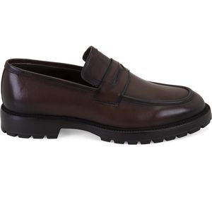 DESA Lage schoen Leer Bruin Mannen Schoenpunt: Nez rond Maat: 42 EU