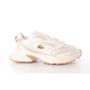 Lacoste - Neo Shot D - Lage Sneaker - Beige - Leder
