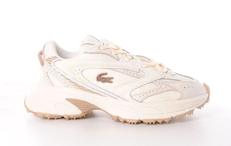Lacoste - Neo Shot D - Lage Sneaker - Beige - Leder