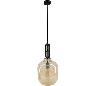 DKNC - Hanglamp Edinburgh - Glas - 25x25x40cm - Geel