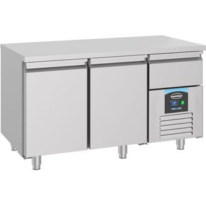 Professionele Koelwerkbank extra lade | 2 Deuren | Pro Line | RVS | Combisteel | 7489.5160 | Horeca