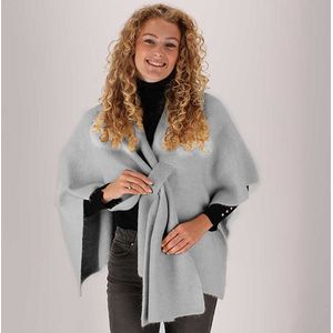 Morethansocks - Gebreide Poncho - Dames - One Size - Omslagdoek