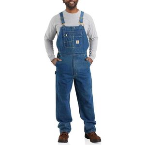 Carhartt - Loose Fit Denim Bib Overall - Grijs - Katoen