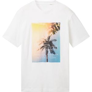 TOM TAILOR photoprint t-shirt Heren T-shirt - Maat XXL