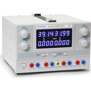 Dubbele Digitale Laboratoriumvoeding 0-30V / 0-5A DC - Gestabiliseerd en Lineair Regelbaar